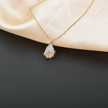 Fashion Jewelry Simple Crystal Water Drop Pendant Necklace Elegant Gold Chain Necklaces For Women Wedding Party Gift Bijoux 2024 - buy cheap