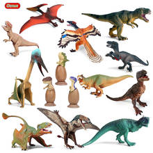 Фигурка динозавра Юрского периода Oenux 12 шт./компл., экшн-фигурка Savage T-Rex Pterosaur, модель животных из ПВХ, коллекционная детская игрушка, подарок 2024 - купить недорого