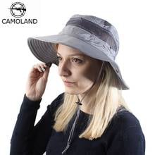 CAMOLAND UPF 50+ Summer Sun Hat Women Breathable Mesh Bucket Hat Male Outdoor Fishing Hiking Caps Casual Beach Cap 2024 - buy cheap