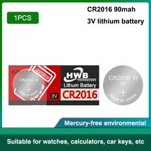 Bateria de lítio 3v cr 2016 dl2016 ecr2016 br2016, bateria de relógio, tipo botão, moeda, 1 peça 2024 - compre barato