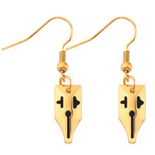 Anime JoJos Bizarre Adventure Dangle Earrings Cosplay Rohan Kishibe Metal Earrings Jewelry Gift 2024 - buy cheap