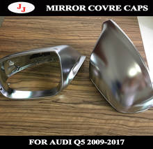 Capa da tampa do espelho lateral, para audi q5 8r q7 4l sq5 chrome 2009 2010 2011 2012 2013 2014 2015 prata fosco 2024 - compre barato