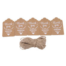 50Pcs/pack Vintage Kraft Paper Gift Cards Card Decoration Wedding Party Card Love Thank You Invitation Tag Decoration Card 2024 - buy cheap