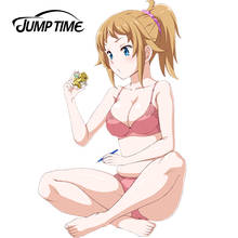 Jumptime 13cm x 8.1cm anime hoshino fumina personagem original dos desenhos animados adesivos de carro deriva corrida decalque janela estilo do carro 2024 - compre barato