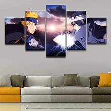 5 peça arte da parede lona anime mangá fotos ninja posters e cópias casa moderna sala de estar a decoração da parede pinturas 2024 - compre barato