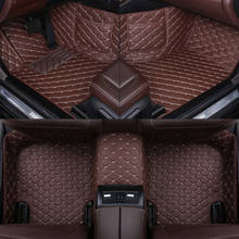 Custom Phone pocket car floor mat for VW Caravelle Sharan variant Phaeton Scirocco Caddy Jetta POLO carpet Durable leather 2024 - buy cheap