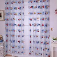 Cartoon Car Print Sheer Curtains For Living Children Kids Room Bedroom Lovely  Decorative Curtains For Kids Baby Room Drapes 2024 - buy cheap