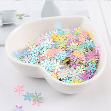 Big Sequins 9mm Christmas Snowflake Paillettes White Snow Flower Flat Sequin Loose PVC Glitter Paillette Pailetten Crafts 10g 2024 - buy cheap