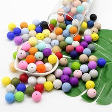 Cute-idea-Cadena de silicona para chupete, juguete de dentición para bebé, sin BPA, 12mm, 10 Uds. 2024 - compra barato