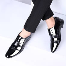 Preto formal sapatos de couro dos homens escritório preto vestido sapatos para m e n clássico barato rendas acima grande tamanho 47 48 sapato de casamento oxford 2024 - compre barato