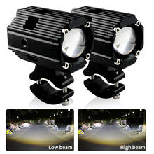Faro delantero Universal para motocicleta, luces auxiliares LED de doble lente Hi Lo beam para SUZUKI GSR400 GSR600 v-strom DL 1000/650 GSX-S 2024 - compra barato