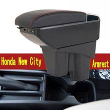 For Honda City armrest box PU Leather central Store content box cup holder interior car-styling products accessories 10-18 2024 - buy cheap