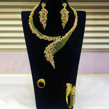 GODKI-Lazo africano de circonia cúbica para mujer, lazo de lujo, conjunto de joyería nupcial, regalo de fiesta 2024 - compra barato