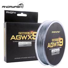 Hobbylane-linha de pesca, trançada com 9 fios, 300m/327yds, super forte, 15lb-100lb, angryfish, diheadphones, linha pe 2024 - compre barato