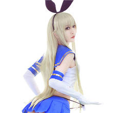 Anime Shimakaze cosplay wig Kantai Collection costume play wigs Halloween costumes hair  NEW High quality 2024 - buy cheap