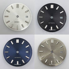 Mostrador de relógio esterilizado 31mm, azul, preto, cinza, compatível com eta2836/2824, zhmingu dg2813/3804, miyota8215821a 8205, movimento automático 2024 - compre barato