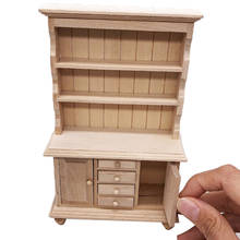 1/12 Scale Dollhouse Miniature Classical Wardrobe Mini Cabinet Bedroom Furniture Kits Home & Living 2024 - buy cheap