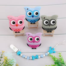 Kovict 5/10pc Baby Silicone Teethers Cartoon Parrot owl Teething Products Accessories for Kids Children Pacifier Chains BPA Free 2024 - buy cheap