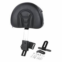 Motorcycle Stitched Driver Backrest Adjustable For Harley Touring Road King Glide Trike Models 1997-2020 2024 - buy cheap