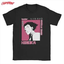 Camiseta de algodão puro hisoka, camiseta engraçada com gola redonda para homens, manga curta 2024 - compre barato