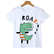 Fashion Cartoon Dinosaur Crocodile Shirt Summer Boy Girl T Shirts Children Cartoon Dinosaur Tees Tops Kids T-shirt Cloth Y14-112 2024 - buy cheap