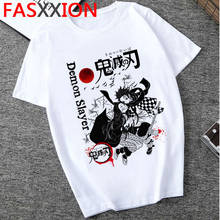 Demon Slayer T Shirt Women/men Cartoon Graphic Top Tees Kimetsu No Yaiba Streetwear Harajuku Japanese Anime T-shirt Female/male 2024 - buy cheap