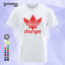 Camiseta de Stranger Things para hombre, camisa divertida con diseño de once Demogorgon al revés, de algodón, de manga corta, a la moda, 0149-M 2024 - compra barato