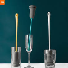 Xiaomi mijia-cepillo de esponja de mango largo, herramienta de limpieza de cocina reemplazable, cepillo botella esponja suave, práctico y bonito 2024 - compra barato