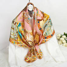 100%  Silk Scarf  Women  Large Kerchief Women's Hangzhou Silk Scarf Shawl Scarf 110-110 cm 2024 - buy cheap