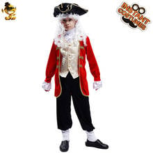 Kid Boy's Medieval Noble Prince Costume Cosplay Birthday  Boy Red Prince Clothes Performance Party Costume 2024 - buy cheap