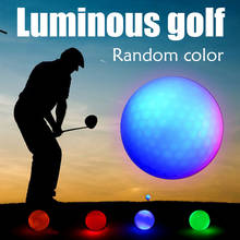 Bola de golfe luminosa com led luminoso, bola de golfe com brilho noturno 2024 - compre barato