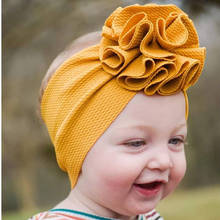 Faixa de cabeça para bebês, turbante, flores, faixa de cabeça para meninas, acessório de cabelo para bebês 2024 - compre barato
