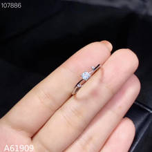 KJJEAXCMY Boutique Jewelry 925 Sterling Silver Inlaid Natural Aquamarine Female Ring Support Detection Mini 2024 - buy cheap