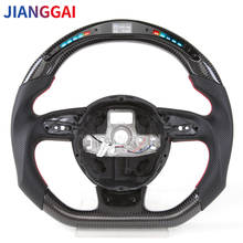 Forged LED Carbon Fiber Racing Car Steering Wheel For Audi RS3 RS4 RS5 RS6 RS7 S5 2012-2016 S3 2014-2017 S4 2013-2015 2024 - buy cheap