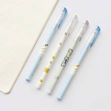 3pcs/lot 0.5mm Blue Ink Kawaii Love Is In The Heart Gel Pen Rollerball Pen Writing Stationery School Office Supply 2024 - buy cheap