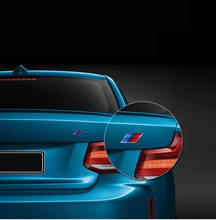 Для спортивного автомобиля M Логотип Fender сторона значок эмблема с грилем ABS наклейки для BMW M3 M5 E36 E39 E30 E60 E90 F30 E53 Z4 X3 X5 X6 стайлинга автомобилей 2024 - купить недорого