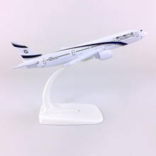 16CM 1:400 Scale Classic small Boeing B777 model Aircraft El Al Air Israel airlines W Diecast base alloy airplane display Plane 2024 - buy cheap