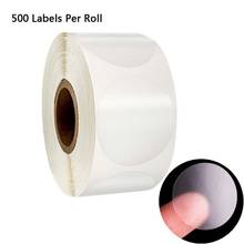 500pcs/roll Round Transparent Stickers Stamp Envelopes Cards Wedding Invitations Packages Scrapbooking Decor 2024 - buy cheap