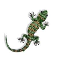 Adesivos de tecido bordado gecko em desenho animado verde patches para roupas decoração diy vestido de pano acessórios bolsas 2024 - compre barato