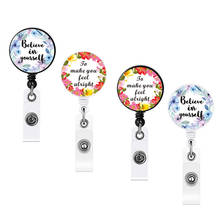 New Design Christmas Retractable Nurse Badge Reel Clip Fashion  Badge Holder Students Doctor ID Card Holder Stationery 2024 - buy cheap