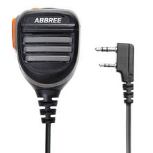 ABBREE-micrófono y altavoz remotos a prueba de lluvia, 2 pines, PTT, para Motorola Radio PMR446 PR400 Mag One BPR40 A8 Walkie Talkie 2024 - compra barato