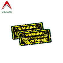 Aliauto-pegatina de advertencia para coche, accesorios reflectantes de PVC para vehículo con frecuencia fuera de carretera, para Jeep, Renault, Clio, Saab,10cm X 4cm, 2 uds. 2024 - compra barato