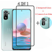 Cristal templado para Xiaomi Redmi Note 10, Protector de pantalla, película de lente de cámara, vidrio para Redmi Note 10, 6,43 pulgadas 2024 - compra barato