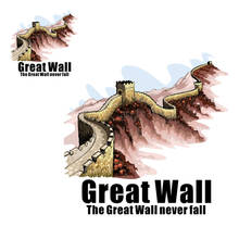 Great Wall Patches For Clothes Thermal Sticker On Clothing Iron On Patches Stickers For T-Shirt Diy Heat Transfer 2024 - buy cheap