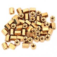 50Pcs M3*6mm Brass Spacers Hex Nut Spacing Screw Brass Threaded Pillar PCB Computer PC Motherboard Standoff Spacer Kit 2024 - buy cheap
