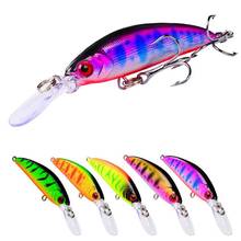 Black Minnow Lure 70mm 6g Bait Ocean Boat Fishing Lures 3d Eyes Plastic Hard Jerkbait Artificial Baits For Fishing With 8# Hooks 2024 - buy cheap