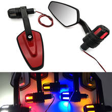 Hot Motorcycle Rearview Mirror With LED Signal Light Handle Mirrors For Suzuk drz 400 sm RMX250 RMZ250 RMZ450 DRZ400SM DR250 2024 - buy cheap