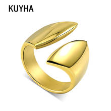 Punk Rings Hip Hop Fashion Geometric Rings for Women Elegant Office Lady Minimalist Gold/Silver Color Ring Knuckle Jewelry 2024 - buy cheap