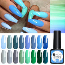 UR SUGAR 7.5ml Blue Green Series Gel Nail Polish Semi Permanent UV Gel Varnishes Soak Off UV LED Nail Art Manicure Base Top Coat 2024 - купить недорого