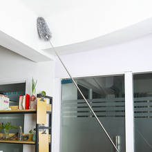 Creative clean feather ceiling brush duster Super long telescopic duster Stainless Steel Bendable Roof Cleaning Washable 2024 - buy cheap